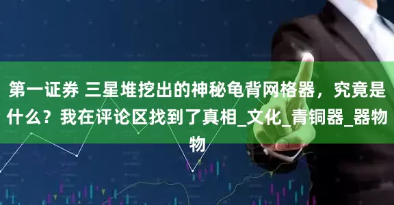 第一证券 三星堆挖出的神秘龟背网格器，究竟是什么？我在评论区找到了真相_文化_青铜器_器物
